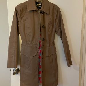 Peplum trench coat